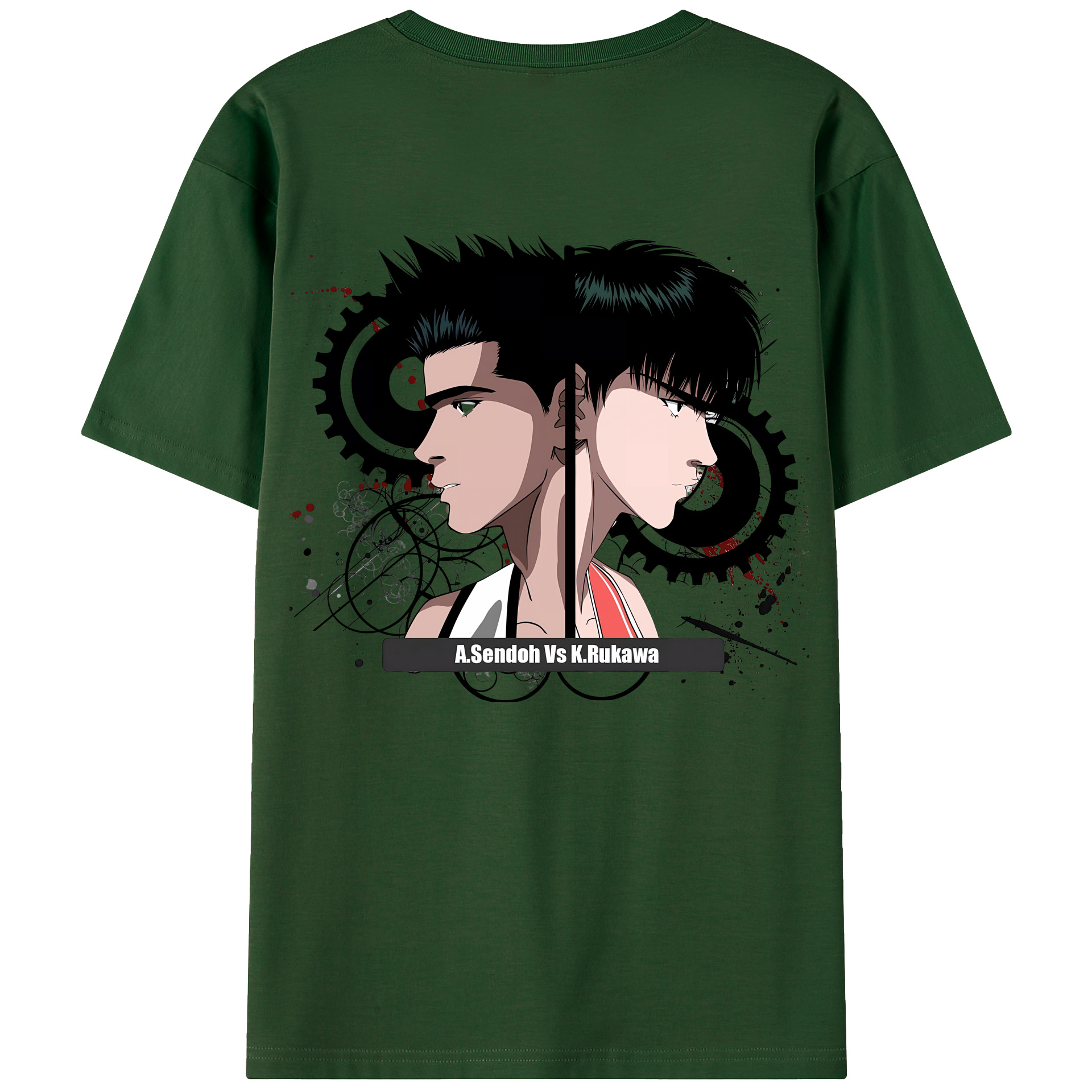 SLAM DUNK／スラムダンク 綿100％半袖Tシャツ（背面プリント）